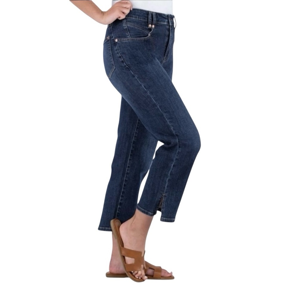 Judy Blue Center Stage High Rise Straight Leg Cropped Jeans Size 7/28 JB88127 - Picture 1 of 8